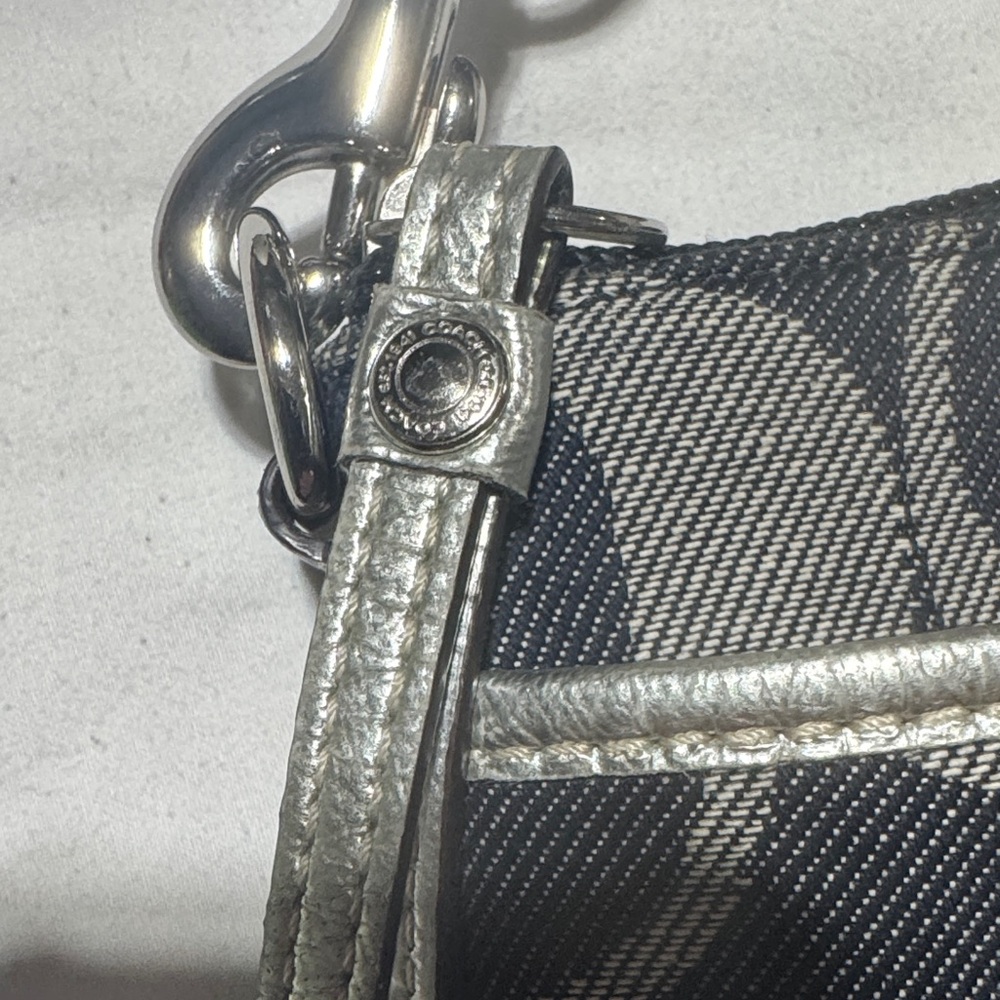 Coach Crossbody Bag in Black and Silver - Picture 3 of 6